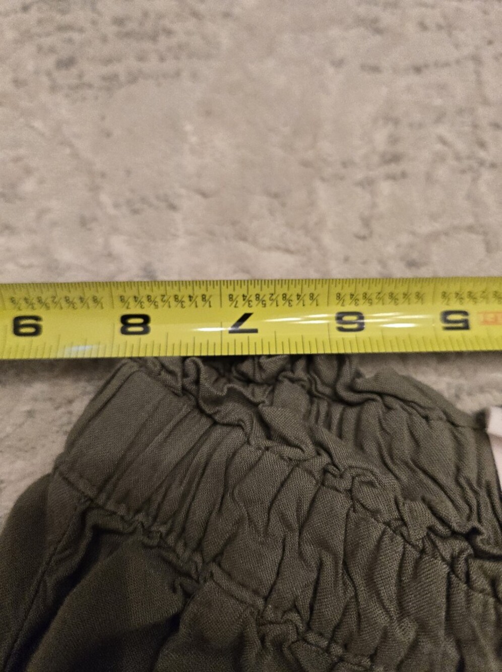 H&M Relaxed Loose Olive Green Wide-Leg Pants - Picture 7 of 9